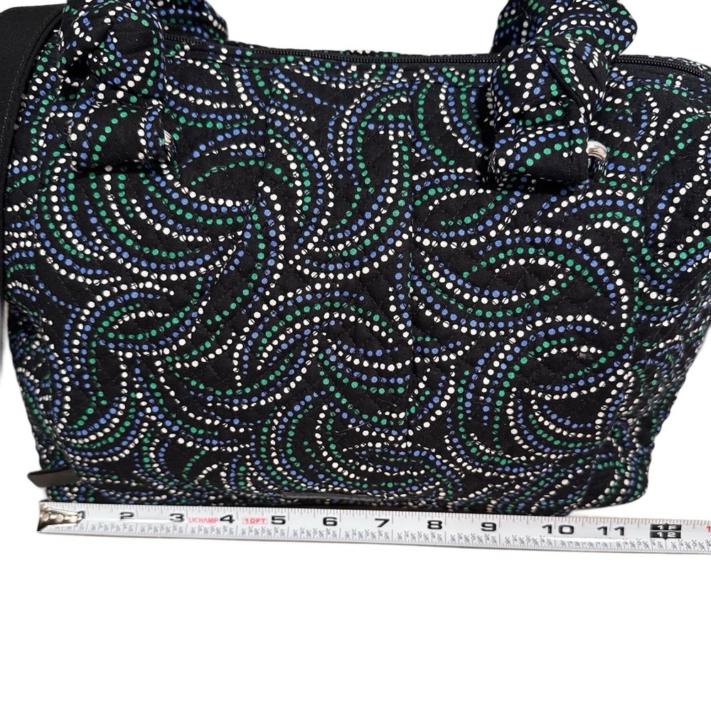 Vera Bradley Perfect Companion Satchel Handbag Adjustable Shoulder Strap Black - Picture 13 of 17
